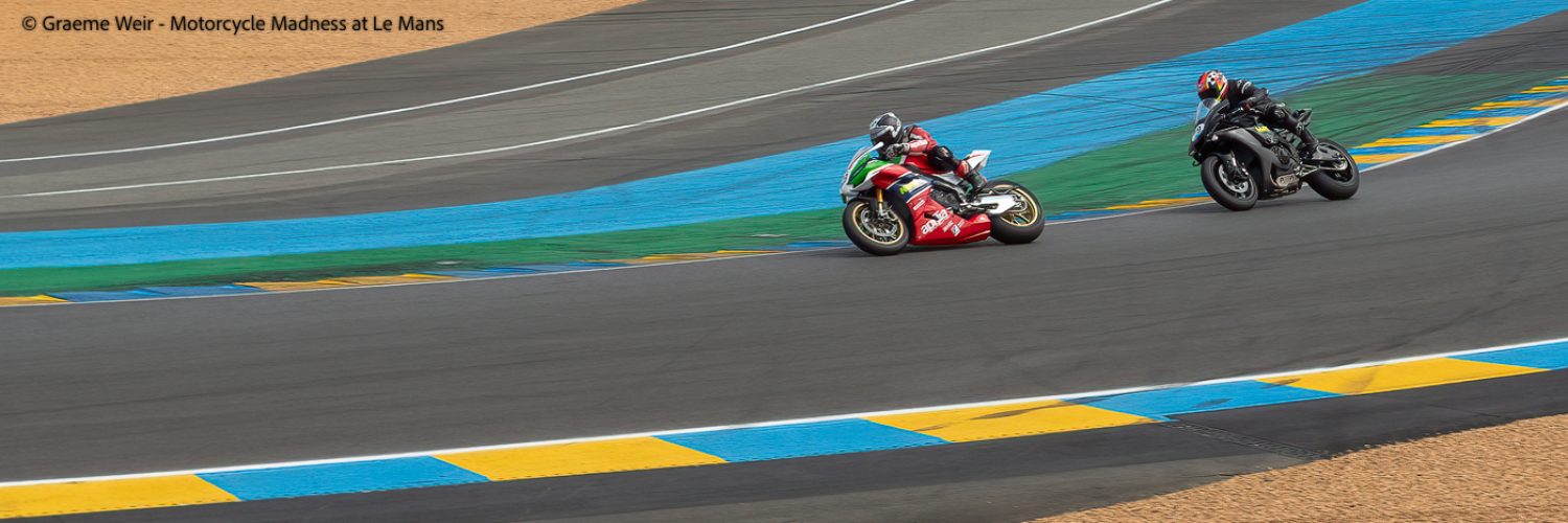 "Motorcycle Madness at Le Mans" by Graeme Weir